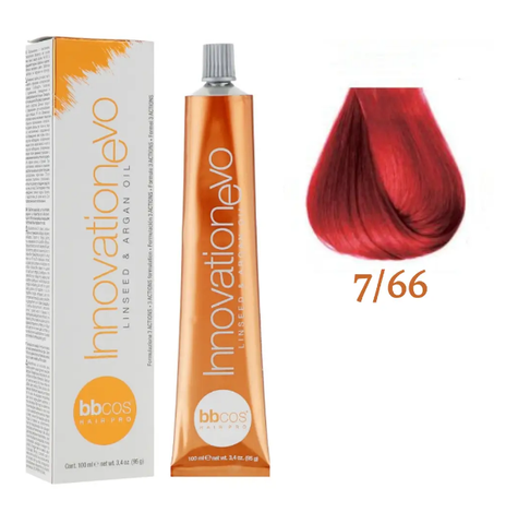 Крем-краска для волос BBCos Innovation Evo №7/66 Red Blonde Intense 100 мл (уценка) 0000000020174 фото