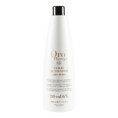 Окисник з мікрочастинками золота Fanola Oro Therapy 6% 20 Vol 1000 мл 0000000009769 фото