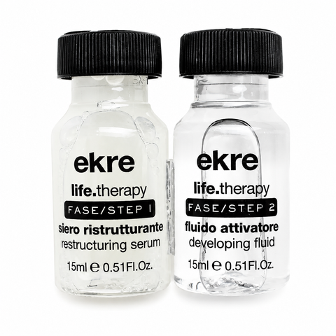 Ампули для реконструкції пошкодженого волосся EKRE Life.Therapy 1шт+1шт 30 мл 0000000016212 фото