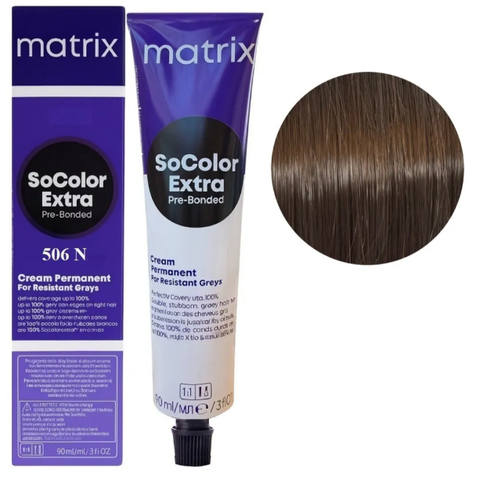 Крем-фарба для волосся Matrix Socolor Beauty Extra №506N Темний блондин натуральний 90 мл 0000000022496 фото