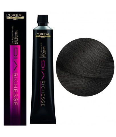 Крем-фарба без аміаку L'Oreal Professionnel Dia Richesse №4 Шатен 50 мл 0000000015552 фото