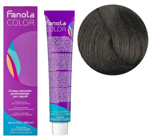 Крем-фарба для волосся Fanola №4/0 Medium chestnut 100 мл 0000000006524 фото