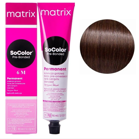 Крем-фарба Matrix SoColor Pre-Bonded Cream Permanent №6M Темний блондин мокко 90 мл 0000000022501 фото