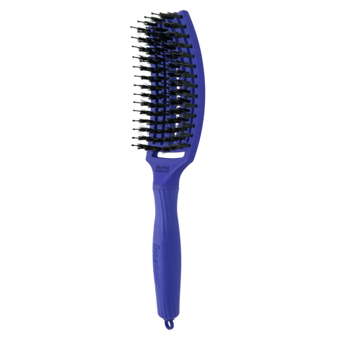 Щетка для волос Olivia Garden FingerBrush Care Iconic Boar&Nylon Blue Jeans 0000000021294 фото
