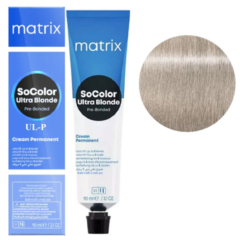 Крем-фарба Matrix SoColor Pre-Bonded Cream Permanent №UL-P Ультра блонд перлинний 90 мл 0000000022695 фото