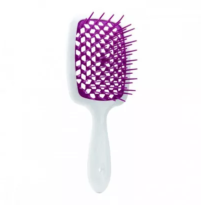 Щітка для волосся Janeke Superbrush Біло-фіолетова 0000000016170 фото