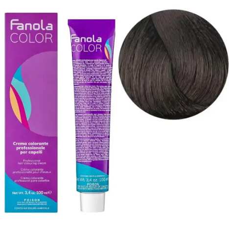 Крем-краска для волос Fanola №4/03 Warm medium chestnut 100 мл 0000000006526 фото