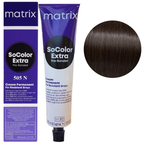 Крем-фарба для волосся Matrix Socolor Beauty Extra №505N Шатен мокко 90 мл 0000000022553 фото