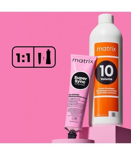 Крем-краска безаммиачная Matrix Super Sync Pre-Bonded №9GV Very light blonde golden purple 90 мл 0000000020930 фото