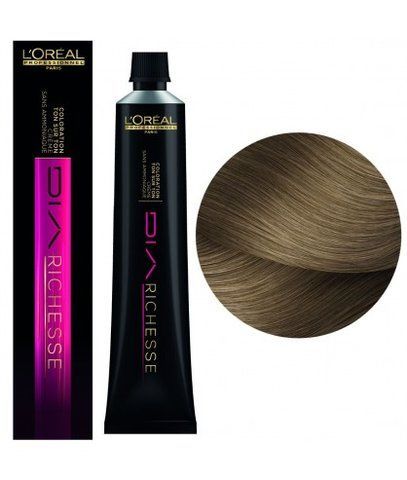 Крем-фарба без аміаку L'Oreal Professionnel Dia Richesse №8 Світлий блондин 50 мл 0000000006460 фото