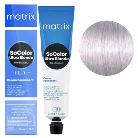 Крем-краска Matrix SoColor Pre-Bonded Cream Permanent №UL-V+ Перламутровый 90 мл 0000000023272 фото
