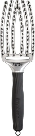 Щетка для волос Olivia Garden FingerBrush Care Iconic Boar&Nylon Trinity Silver 0000000021301 фото