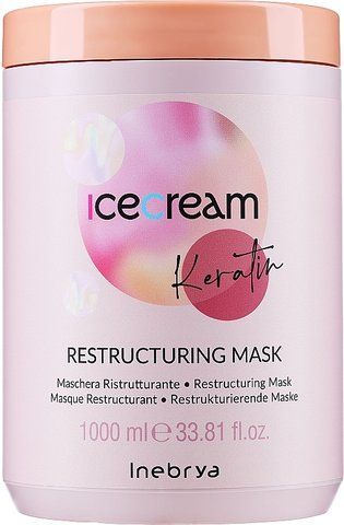 Маска відновлююча з кератином Inebrya Keratin Restructuring Mask 1000 мл 0000000017419 фото