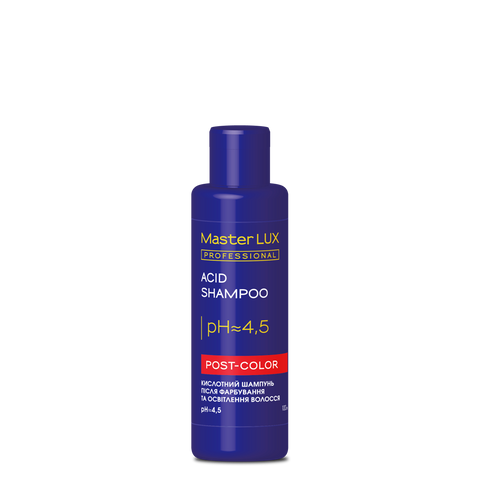 Шампунь кислотний після фарбування волосся Master LUX Professional Acid Shampoo Post Color 100 мл 0000000014466 фото