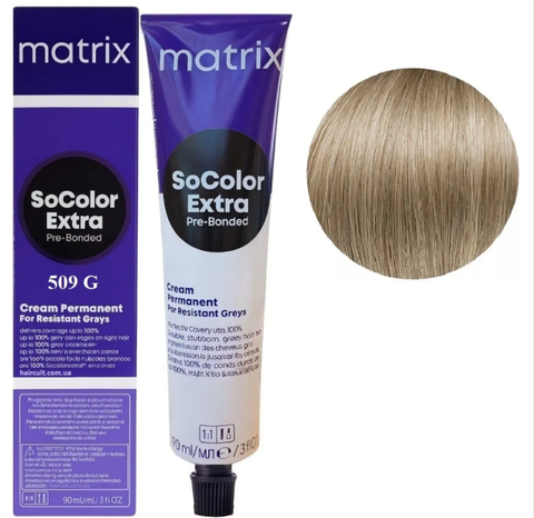 Крем-фарба для волосся Matrix Socolor Beauty Extra №509G Золотистий темний блонд 90 мл 0000000022520 фото