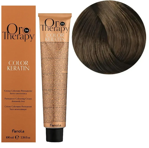 Крем-фарба безаміачна для волосся Fanola Oro Therapy №6/13 Dark Blonde Beige 100 мл 0000000000510 фото