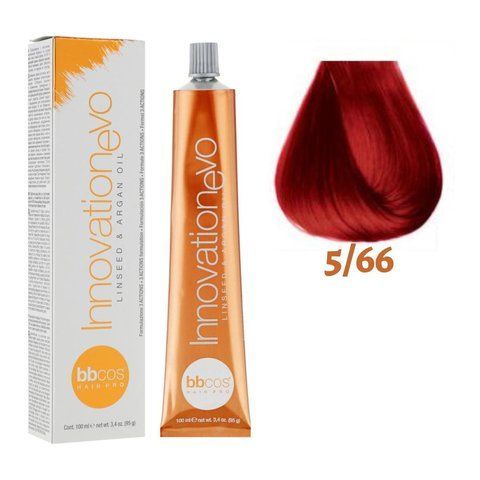 Крем-краска для волос BBCos Innovation Evo №5.66 Light Red Chestnut 100 мл (уценка) 0000000019109 фото