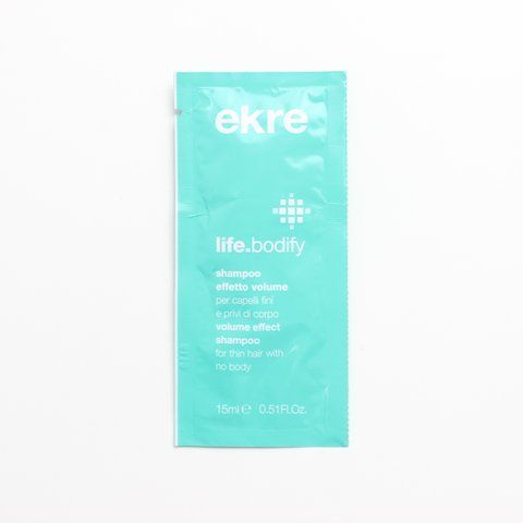 Шампунь для об&rsquo;єму тонкого волосся EKRE Live.Bodify Shampoo 15 мл 0000000004685 фото