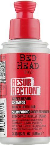 Шампунь для слабых ломких поврежденных волос Tigi Bed Head Resurrection Super Repair 100 мл 0000000000139 фото