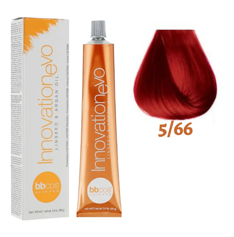 Крем-фарба для волосся BBCos Innovation Evo №5/66 RP Chestnut Light Red 100 мл 0000000020172 фото