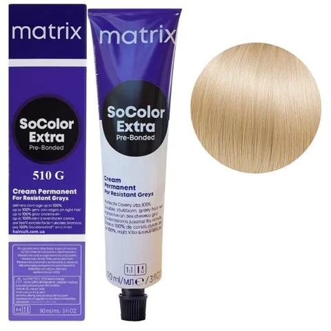 Крем-фарба для волосся Matrix Socolor Beauty Extra №510G Золотистий світлий блонд 90 мл 0000000022521 фото