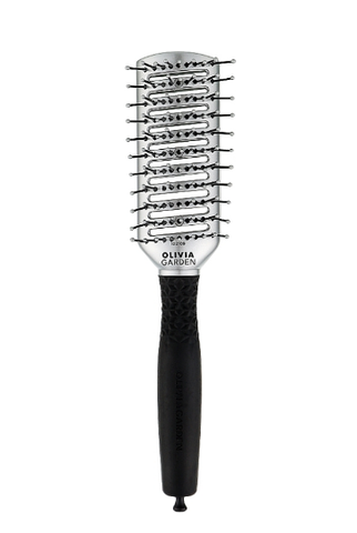 Щетка туннельная для волос Olivia Garden Essential Style Tunnel Nylon Silver 0000000021308 фото