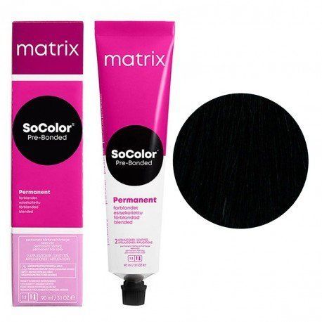 Крем-фарба для волосся Matrix Socolor Beauty №1A Попелястий синяво-чорний 90 мл 0000000006186 фото