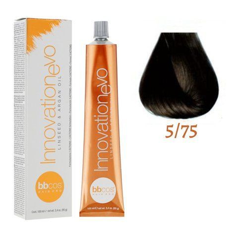 Крем-фарба для волосся BBCos Innovation Evo №5.75 Сhestnut Light Chocolate 100 мл 0000000019110 фото