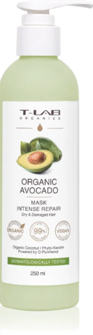 Маска для сухого та пошкодженого волосся T-LAB Organic Avocado Intense Repair Mask 250 мл 0000000019396 фото