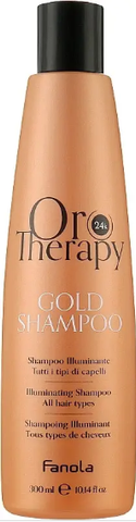 Шампунь зволожуючий з мікрочастинками золота Fanola Oro Therapy 300 мл 0000000013136 фото