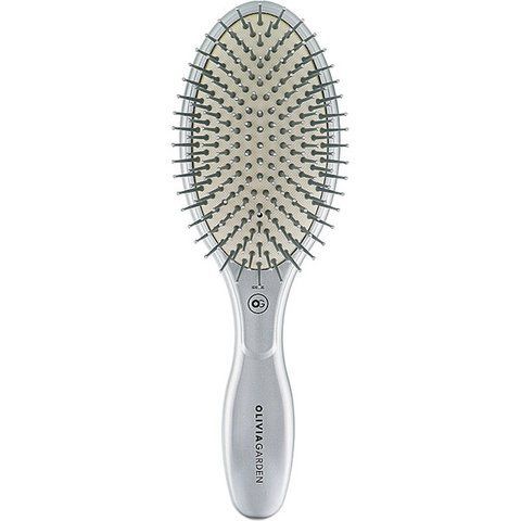 Щітка для волосся Olivia Garden Expert Care Oval Nylon Bristles Silver 0000000021078 фото