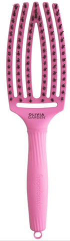 Щетка для укладки Olivia Garden Finger Brush Combo Boar&Nylon ThinkPink 2024 Bubble Pink 0000000023289 фото