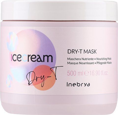 Маска для сухого, кучерявого й фарбованого волосся Inebrya Dry-T Mask 500 мл 0000000017395 фото