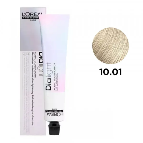 Гель-краска без аммиака L'Oreal Professionnel DIA Light №10/01 Блондин натурально-пепельный 50 мл 0000000015554 фото