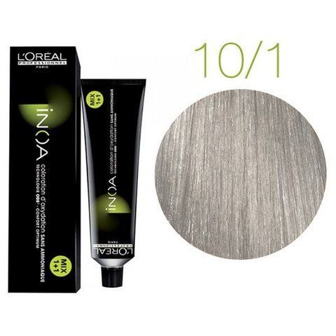 Крем-фарба для волосся Loreal Professionnel INOA 10/1 Платиновий попелястий блонд 60 мл 0000000005900 фото