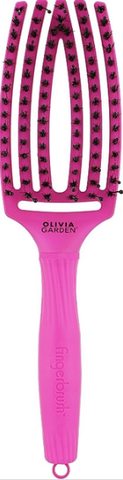 Щетка для волос Olivia Garden FingerBrush Boar & Nylon ThinkPink 2023 Neon Purple 0000000021289 фото