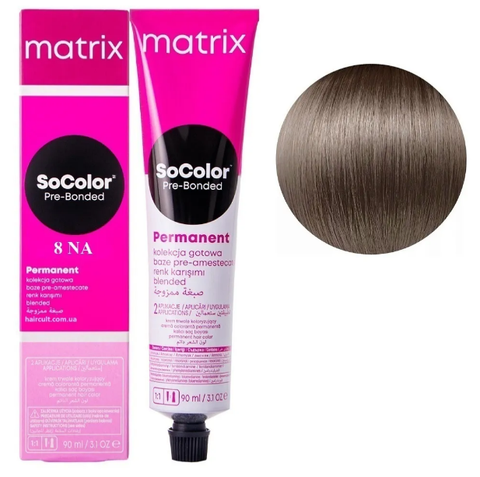 Крем-фарба Matrix SoColor Pre-Bonded Cream №8NA Світлий блондин натуральний попелястий 90 мл 0000000022523 фото