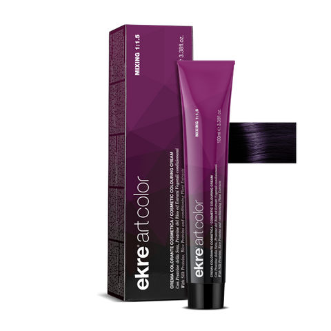 Крем-краска для волос EKRE Art Color Cream №2/20 Violet Very Dark Brown 100 мл 0000000004589 фото
