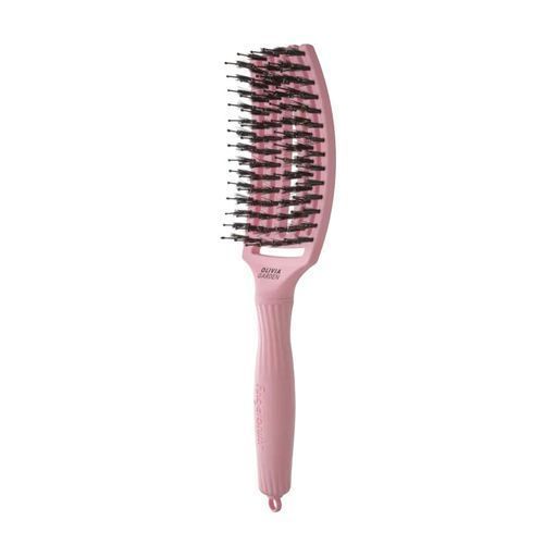 Щітка для укладки Olivia Garden Finger Brush Combo Boar&Nylon ThinkPink 2024 Soft Pink 0000000023288 фото