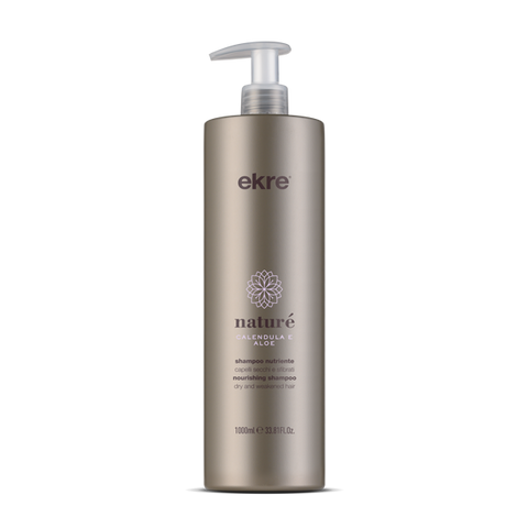 Шампунь для сухих волос с экстрактом календулы и алоэ EKRE Nature Shampoo 1000 мл 0000000004523 фото