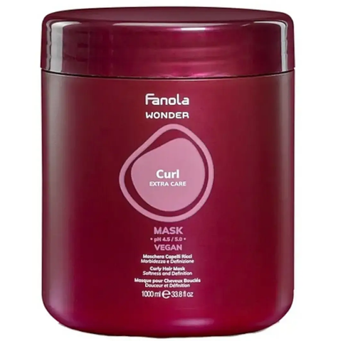 Маска для мякості і пружності локонів кучерявого волосся Fanola Wonder Curl Extra Care 1000 мл 0000000020594 фото