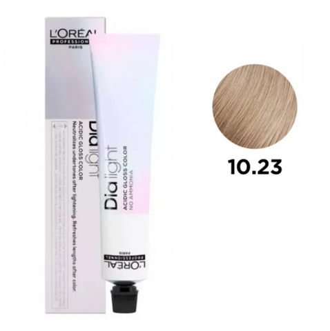 Гель-краска без аммиака L'Oreal Professionnel DIA Light №10/23 Жемчужно-бежевый блонд 50 мл 0000000002846 фото