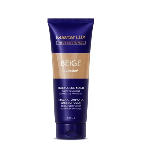 Маска тонуюча для волосся Master LUX Professional Hair Color Mask №38 Beige 200 мл 0000000022756 фото