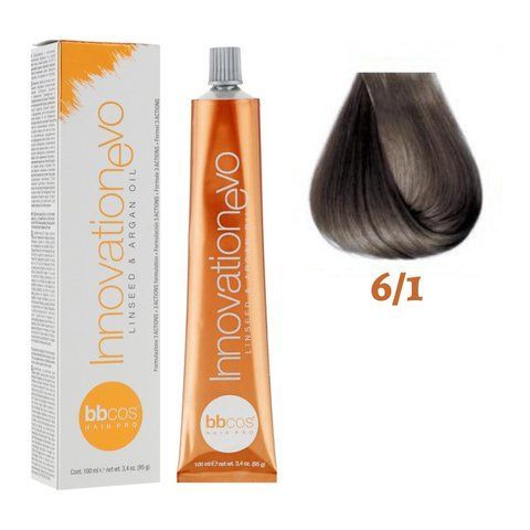 Крем-фарба для волосся BBCos Innovation Evo №6.1 Dark Ash Blond 100 мл 0000000019115 фото