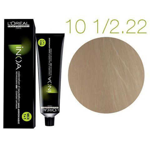 Крем-фарба для волосся L'Oreal Professionnel INOA 10-1/2,22 Platinblond Licht Tiefes Irise 60 мл 0000000005908 фото