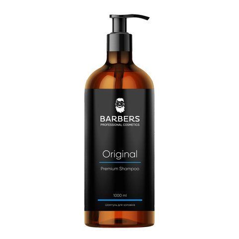 Шампунь для чоловіків для щоденного використання Barbers Original 1000 мл 0000000013921 фото
