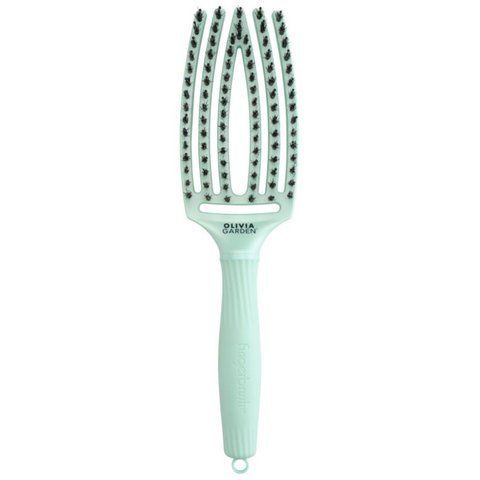 Щетка для волос Olivia Garden FingerBrush Care Ionic Boar & Nylon Mint M 0000000021286 фото