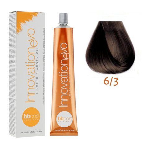 Крем-фарба для волосся BBCos Innovation Evo №6.3 Dark Golden Blond 100 мл 0000000019118 фото