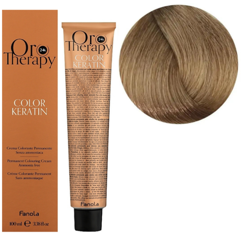 Крем-фарба безаміачна для волосся Fanola Oro Therapy №8/0 Intense Light Blond 100 мл 0000000000529 фото