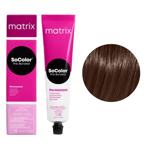 Крем - фарба для волосся MATRIX Socolor Beauty №4MV Шатен мокка перламутровий 90 мл 0000000006196 фото
